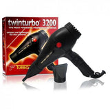 Turbo Power Twin Turbo 3200 Blow Dryer (Black) - Barber World